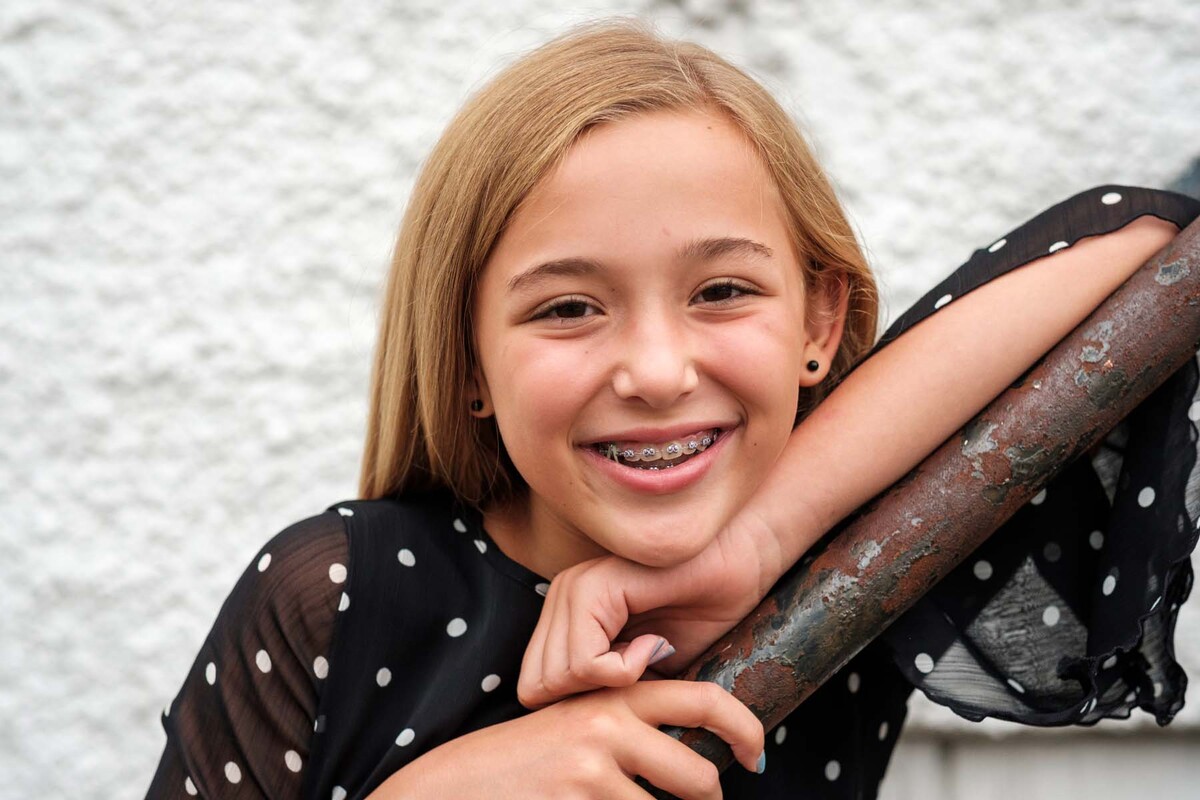 Evelyn smiling