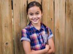 Girl smiling